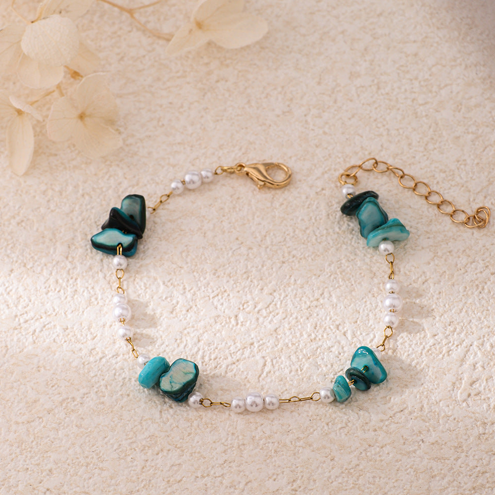 Chic Perlen- und Edelsteinarmband Brehn
