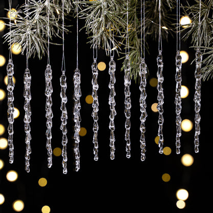 Dekorative Weihnachtslichterkette mit Eiszapfen-Design Brehn
