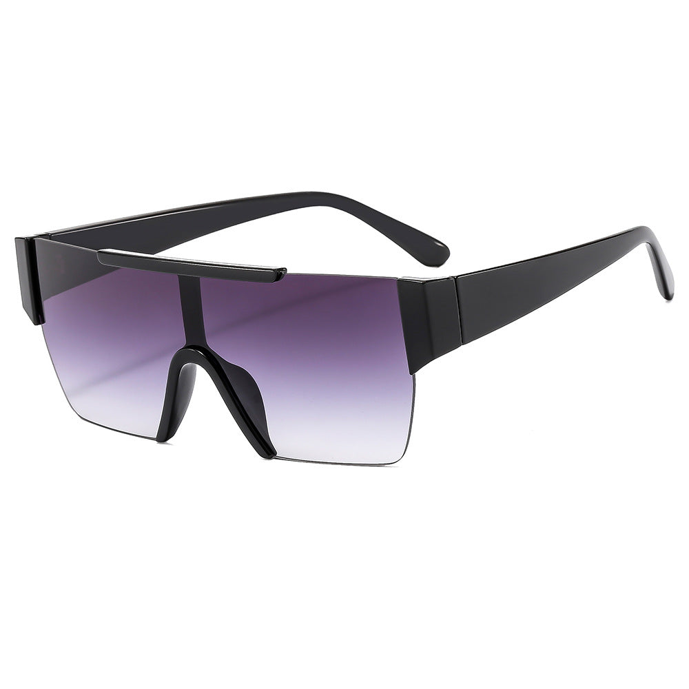 Damen trendige Oversized-Sonnenbrille im futuristischen Design Brehn