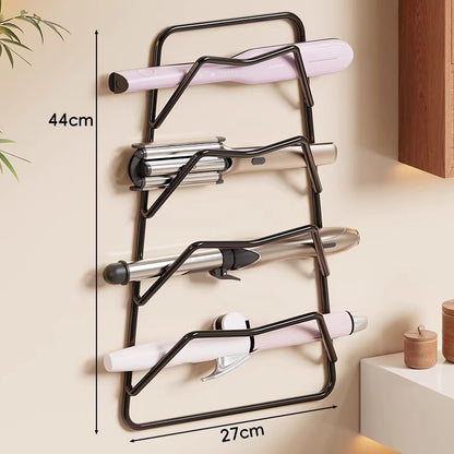 Wandmontierter hitzebeständiger zweistufiger Haartool-Halter Rack