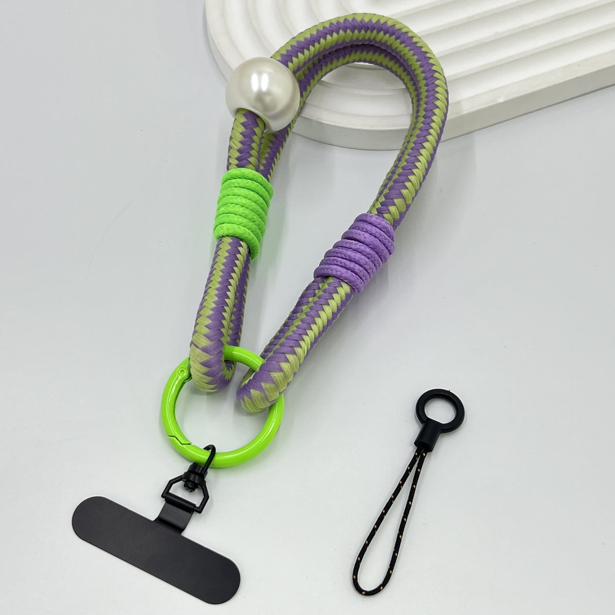 Farbenfrohes geflochtenes Handy-Lanyard-Halter Brehn