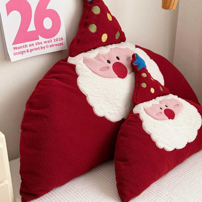 Plüsch Dekoratives Santa Gesicht Wurfkissen