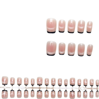 Elegante Ombre Französische Tip Press-On Nägel