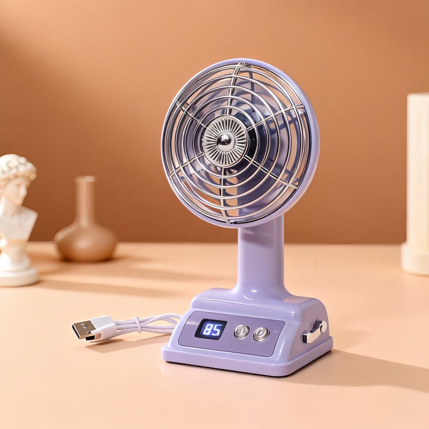 Frauen tragbarer Tischventilator mit digitaler Steuerung Brehn