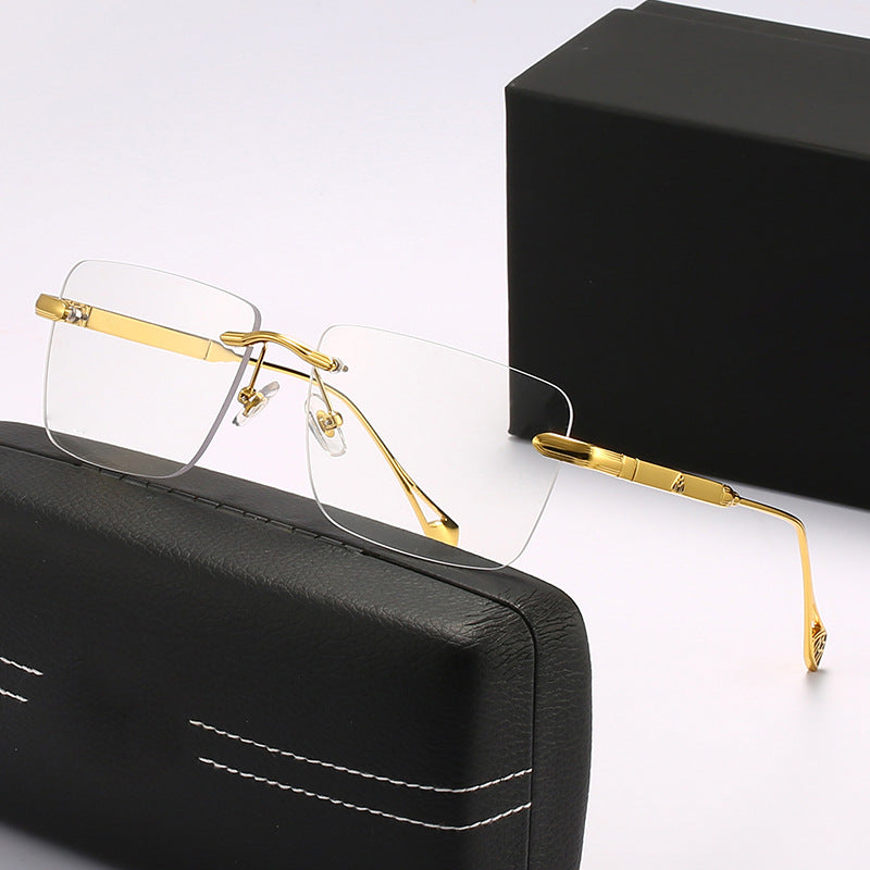 Damen modische quadratische Sonnenbrille mit luxuriösen Metall-Akzenten Brehn