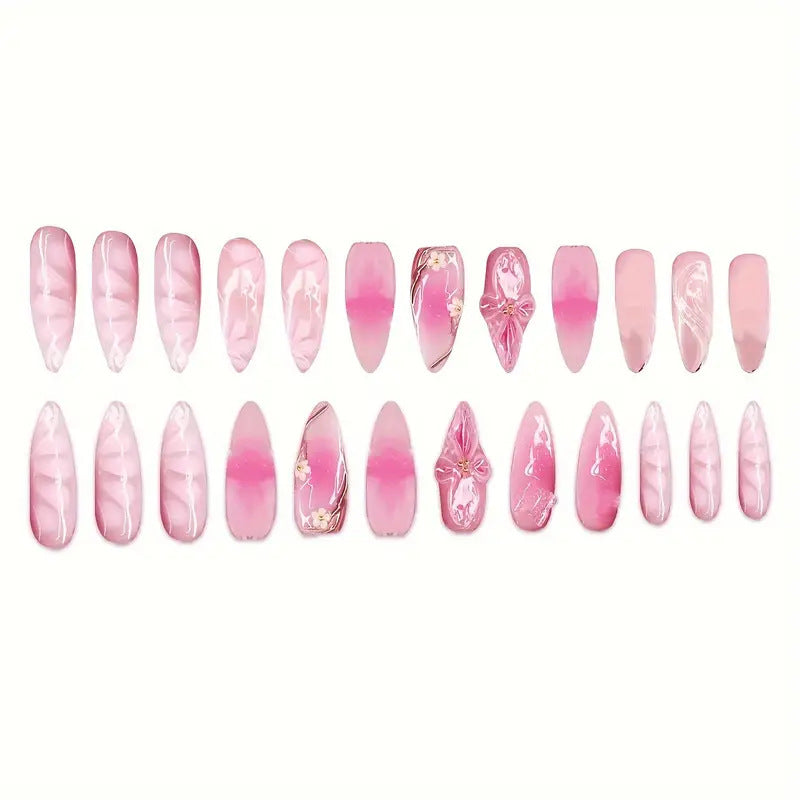 Dekorative Blumen-Nagelkunst Verlängerungen Brehn
