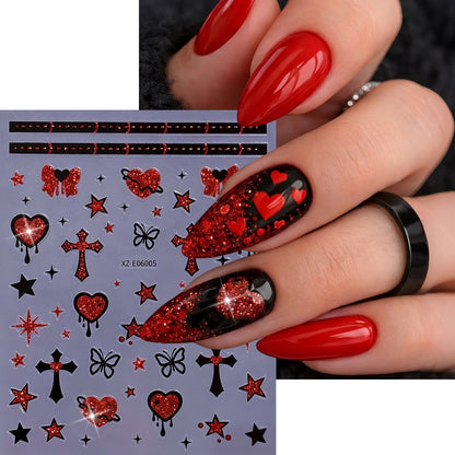 Halloween-Themen Nagelkunst Aufkleber Set  1791507032