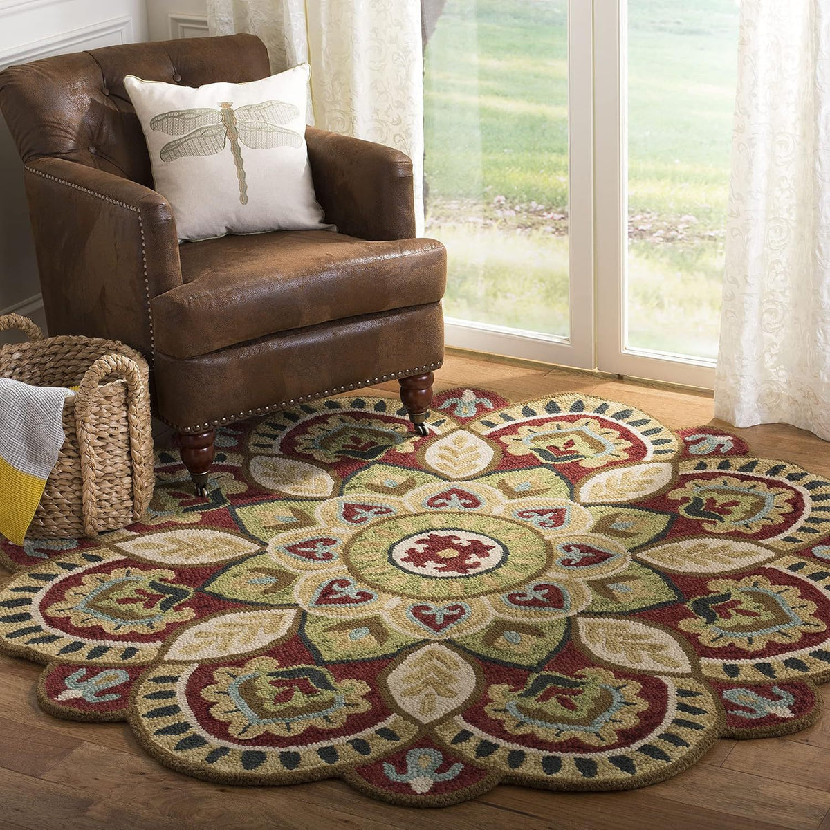 Dekorativer floraler Teppich