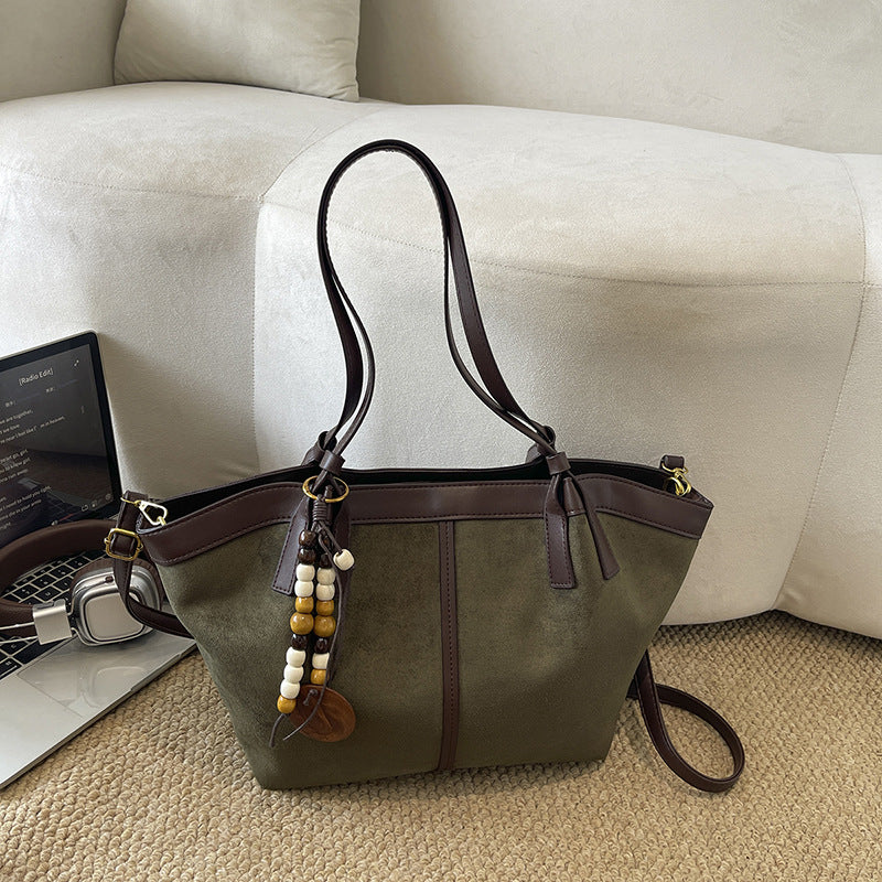Chic Wildleder Tote-Handtasche