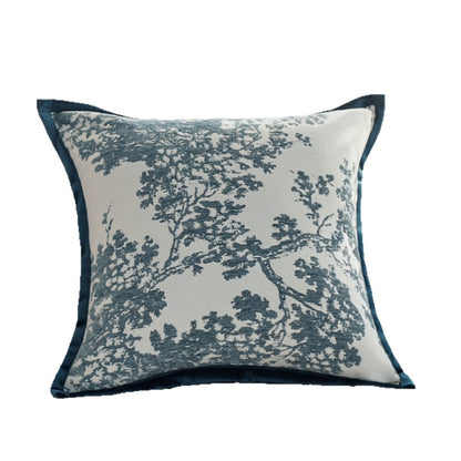 Quadratischer Kissenbezug mit feinem Toile‑Jacquard und seidiger Kederkante Brehn