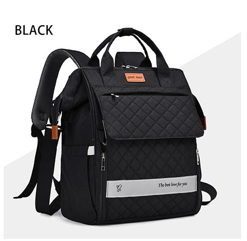 Gep quilteter Multifunktions-Rucksack Brehn