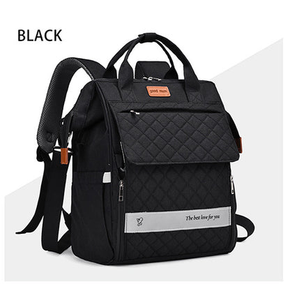 Gep quilteter Multifunktions-Rucksack Brehn