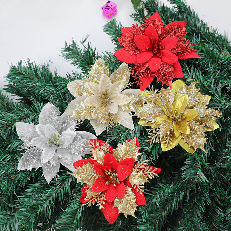 Dekorative Glitzernde Blumenbrosche Brehn