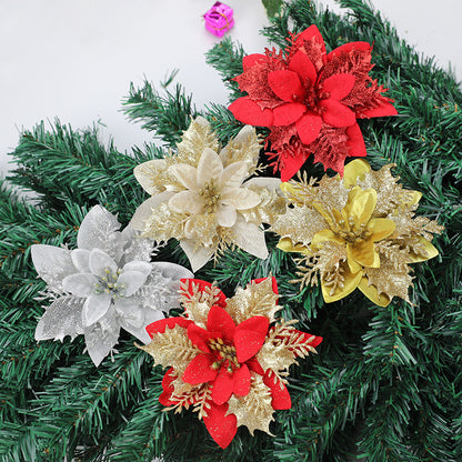 Dekorative Glitzernde Blumenbrosche Brehn