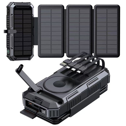 Solar Powerbank mit Kabelloser Ladefunktion Von Brehn