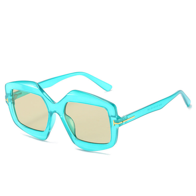 Bold gemusterte hexagonale Sonnenbrille Brehn