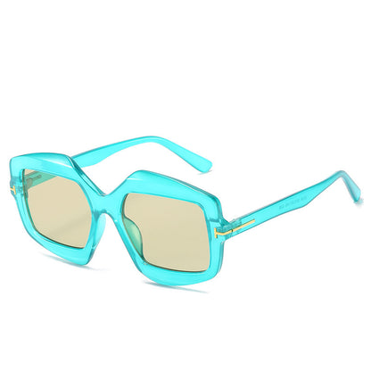 Bold gemusterte hexagonale Sonnenbrille Brehn
