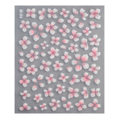 Floral Art Design Nagelaufkleber
