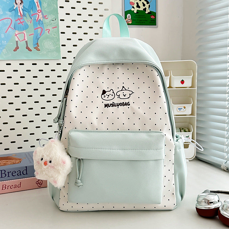 Süßer gemusterter Schulrucksack