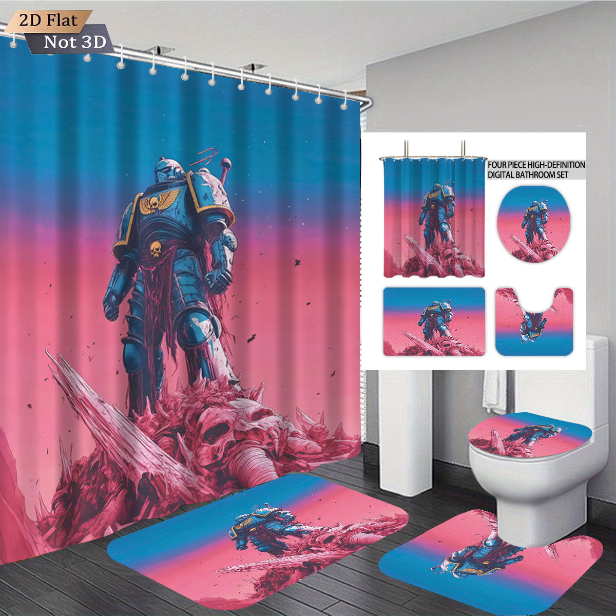 Digital Fantasy-Themed Badezimmer Dekor Set Brehn