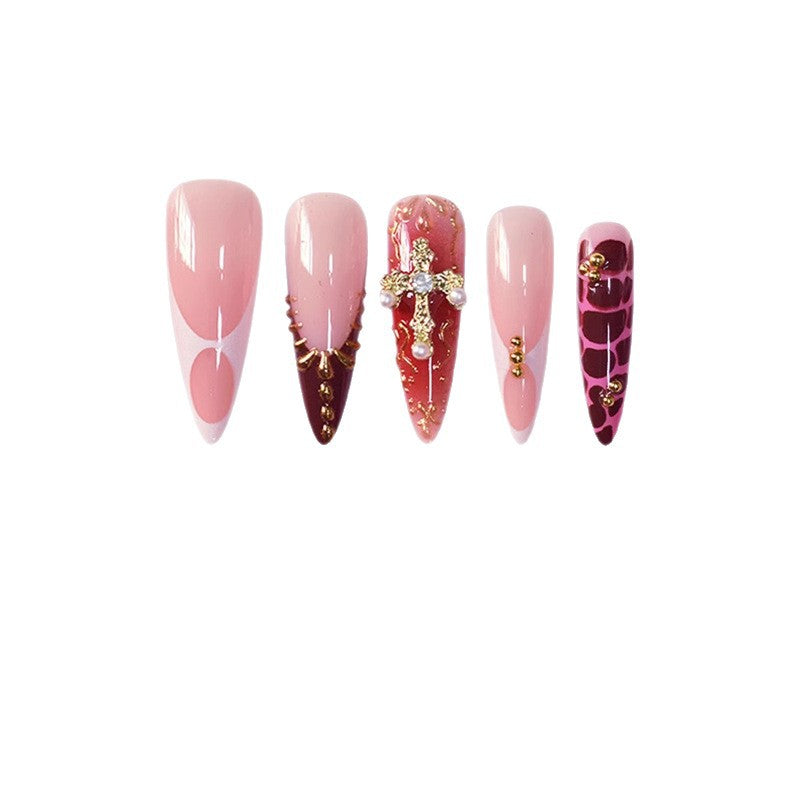 Elegantes Stiletto Press-On Nagelset Brehn
