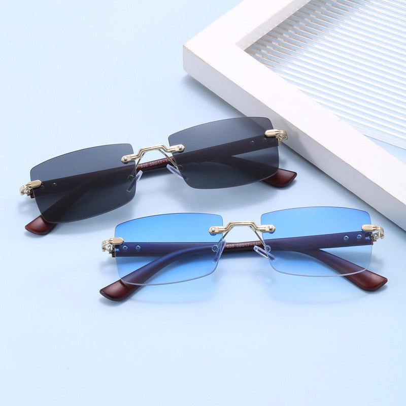 Damen modische quadratische Sonnenbrille mit exquisitem goldenen Rahmen Brehn