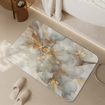 Künstlerischer floral print Badteppich