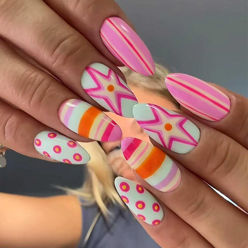 Themen Vibrant Press-On Nagelkunst Brehn