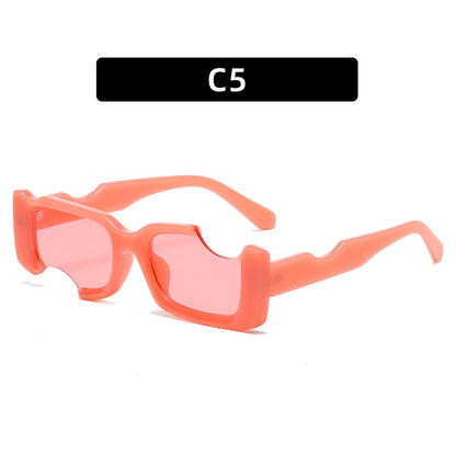 Avant-Garde Futuristic Shield Sonnenbrille