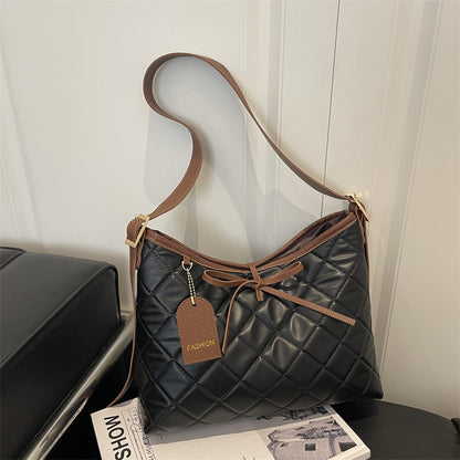 Gepolsterte Leder Hobo Tasche