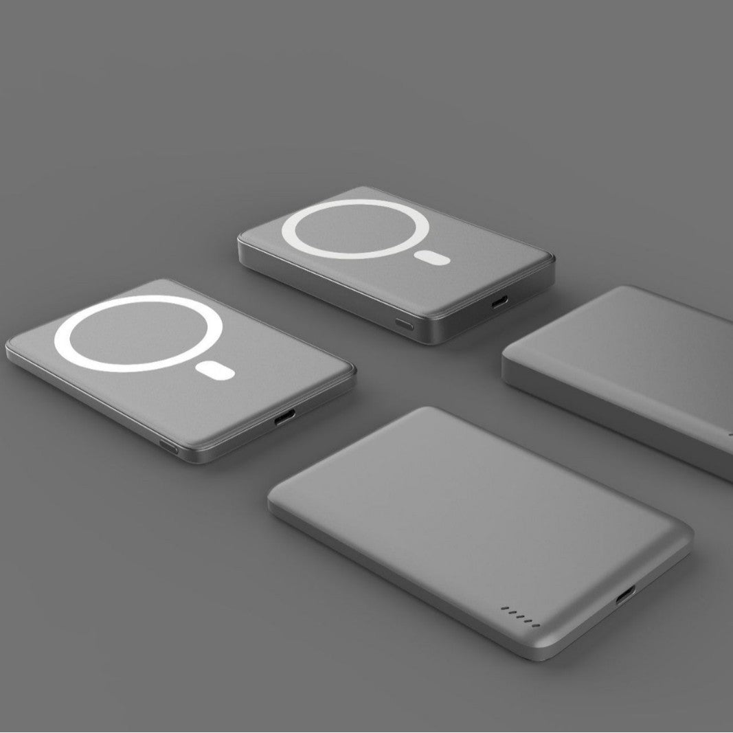 Tragbare Powerbank mit Kabelloser Ladefunktion und Intelligenter Ladetechnologie Brehn