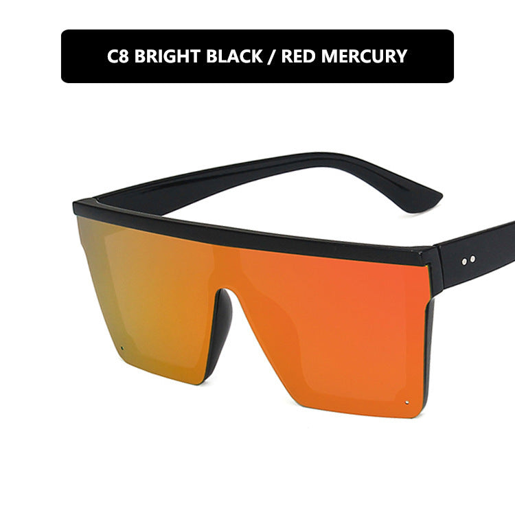 Damen futuristische Sonnenbrille im schützenden Oversized-Format Brehn