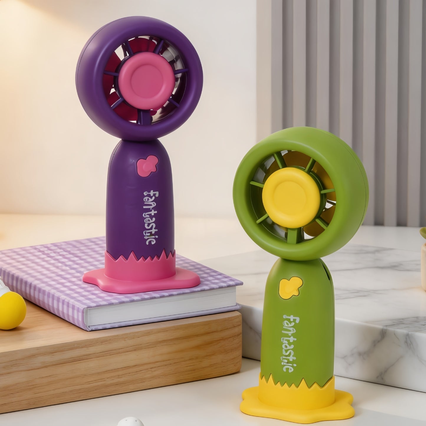Damen Tragbarer Tischventilator mit lustigem Design und USB-Anschluss Brehn