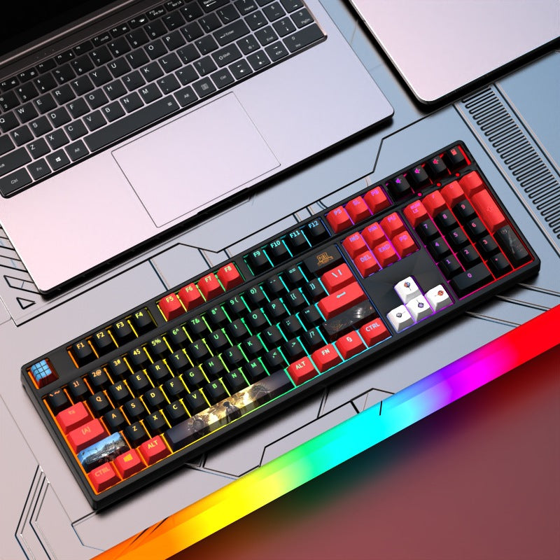 Custom Gaming-Tastatur mit RGB-Hintergrundbeleuchtung Brehn