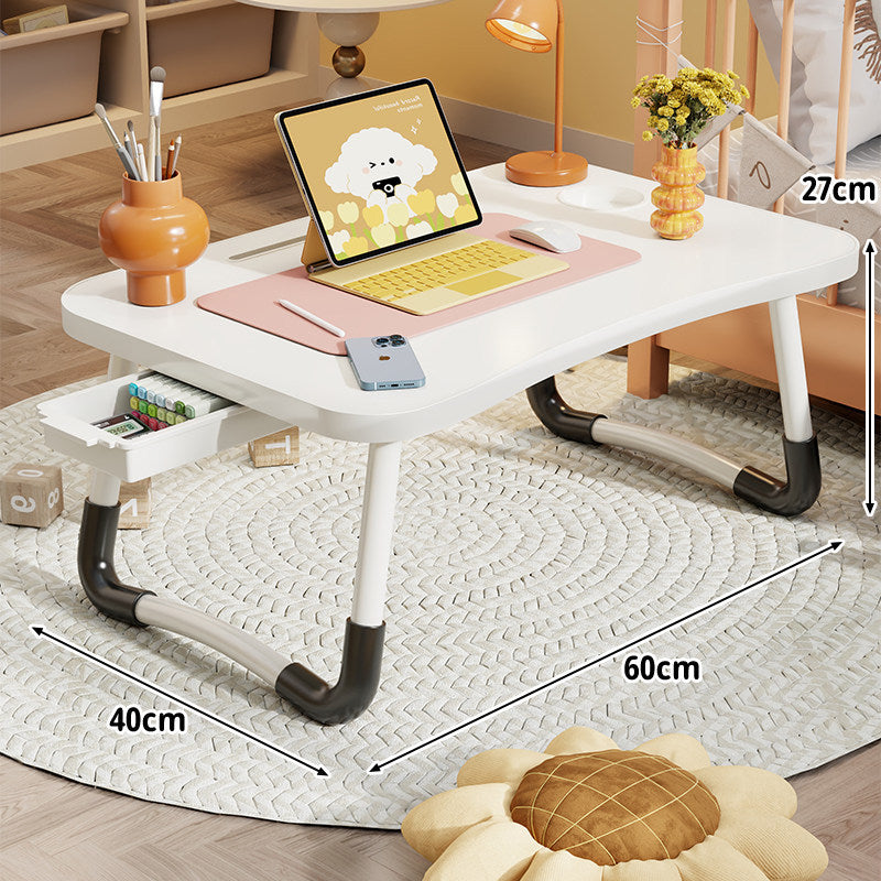 Tragbarer Klapp-Laptoptisch mit gewölbten Metallbeinen und rutschfester Oberfläche