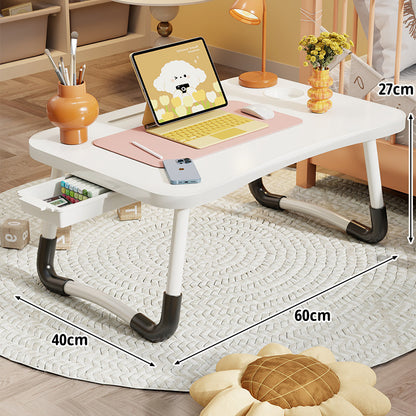 Tragbarer Klapp-Laptoptisch mit gewölbten Metallbeinen und rutschfester Oberfläche