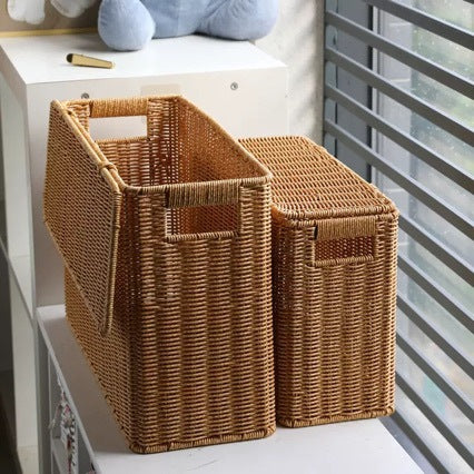 Unisex dekorative Rattan Aufbewahrungskiste Brehn