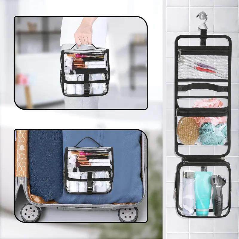 Kosmetik-Organizer mit Transparentem Design und Praktischem Haken Brehn
