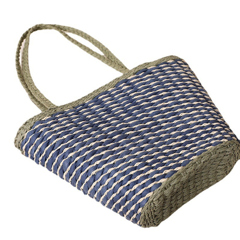 Geflochtene Strandtasche mit Breiten, Stabilen Griffen Brehn