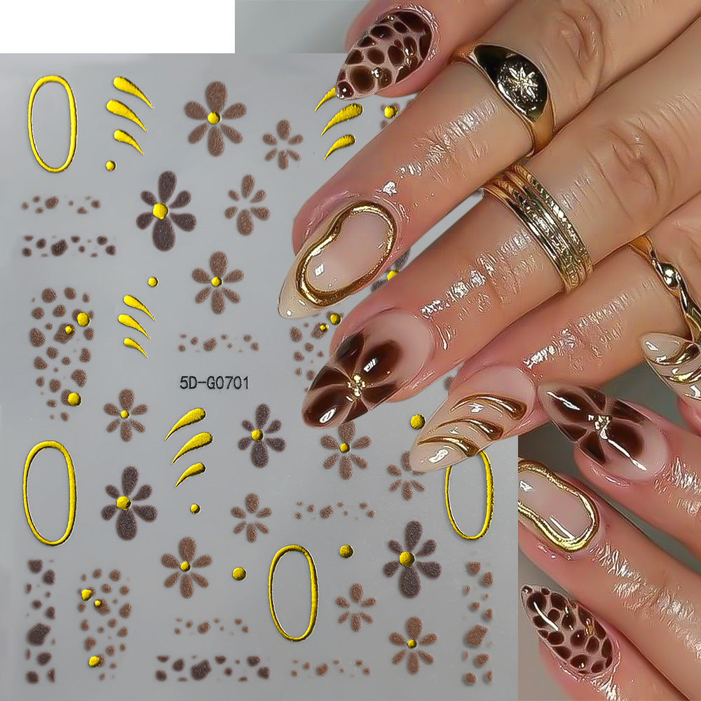 Kreatives Nagelkunst Sticker-Set