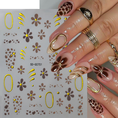 Kreatives Nagelkunst Sticker-Set