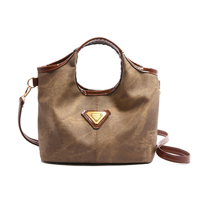 Glänzende Kunstleder-Handtasche