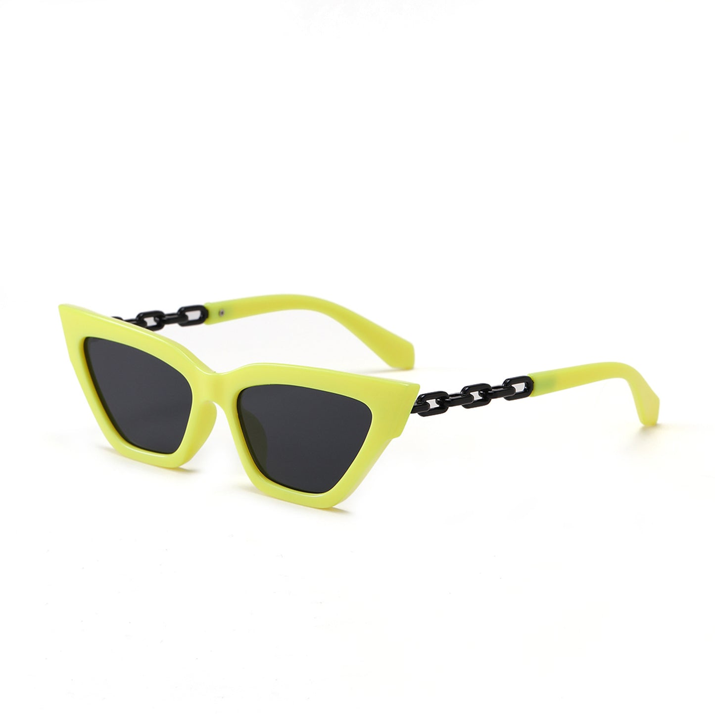 Damen Cat-Eye Sonnenbrille mit luxuriösem Kettenrahmen Brehn
