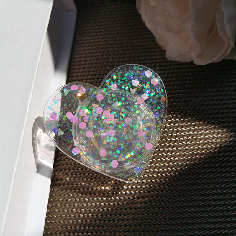Glitzernder Herzförmiger Handy-Ständer Brehn