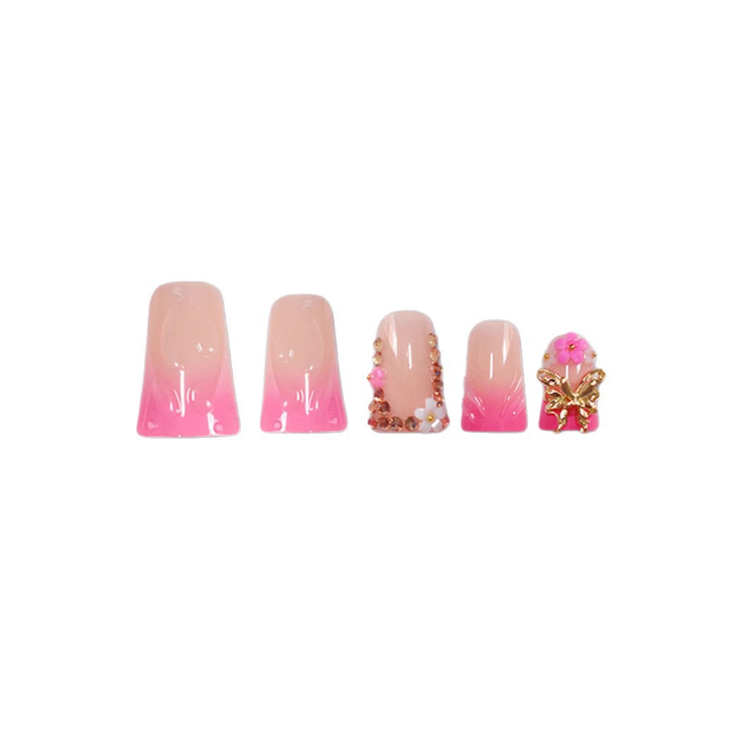 Künstlerische 3D Blumen Nagelverstärkungen Brehn