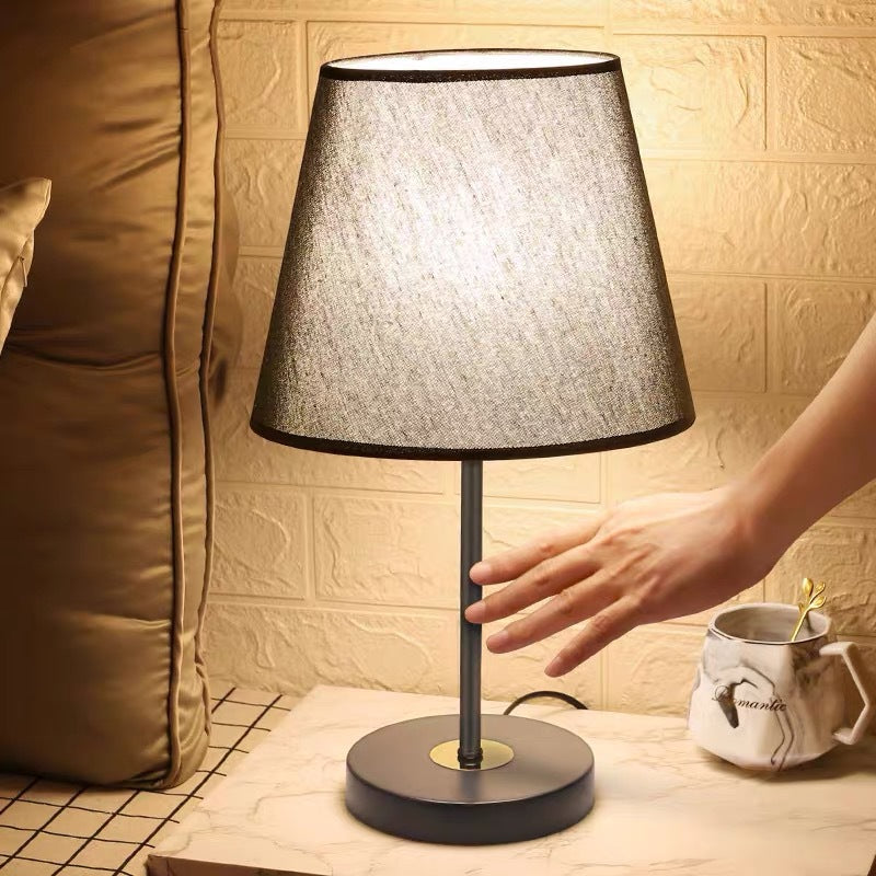 Verstellbare weiche Stoffschatten Tischlampe