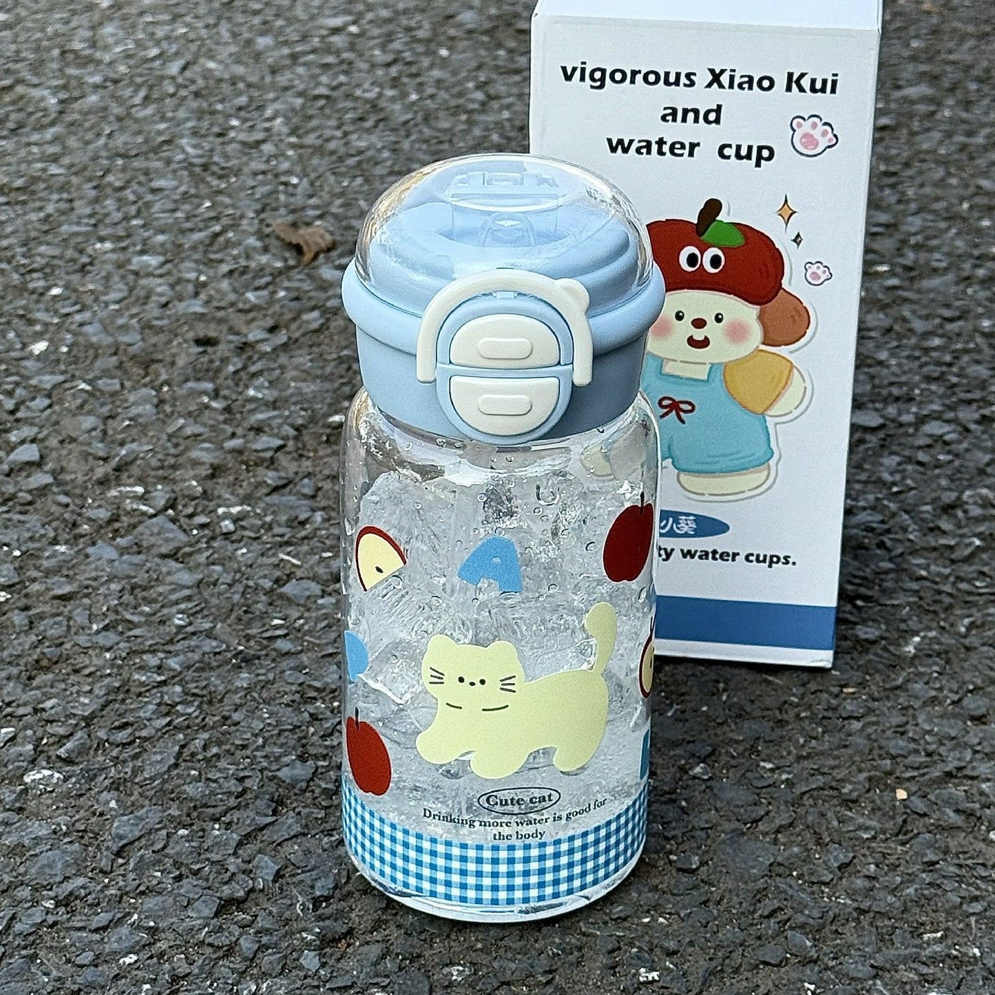 Damen kinderfreundliche Trinkflasche mit lustigem Hundemotiv Brehn