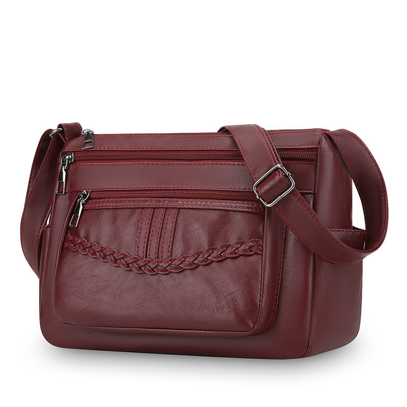 WoStylish Leder Umhängetasche