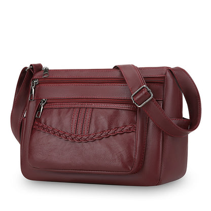 WoStylish Leder Umhängetasche