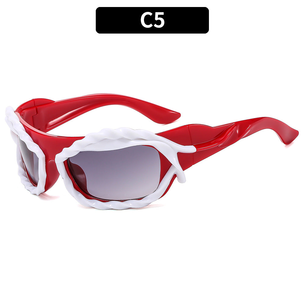 Modische Übergroße Schild Sonnenbrille